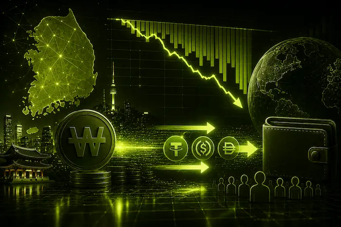 South Korea Stablecoin Transfers Stay Negative for 18 Months Straight