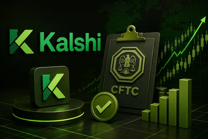 Kalshi seeks CFTC approval for margin trading in prediction markets with regulatory and financial market visuals.