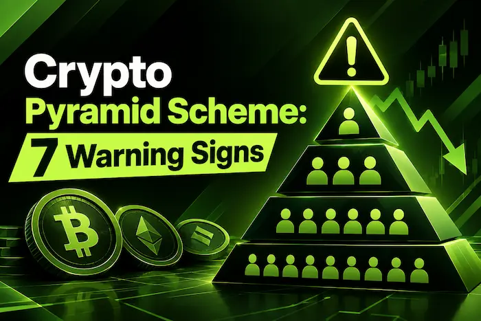 Crypto pyramid scheme warning signs.